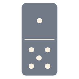 Domino dice one five silhouette PNG Design