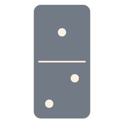 Domino dice one two silhouette PNG Design