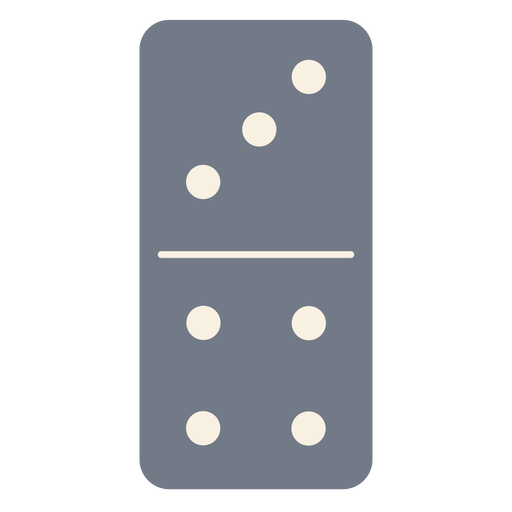 Dados de dominó silhueta três quatro Desenho PNG