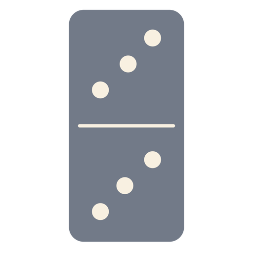Domino würfelt drei Silhouette PNG-Design