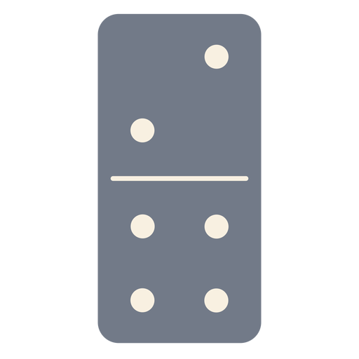 Domino würfelt zwei vier Silhouette PNG-Design