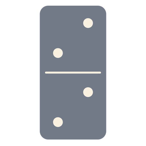 Domino dice two silhouette PNG Design