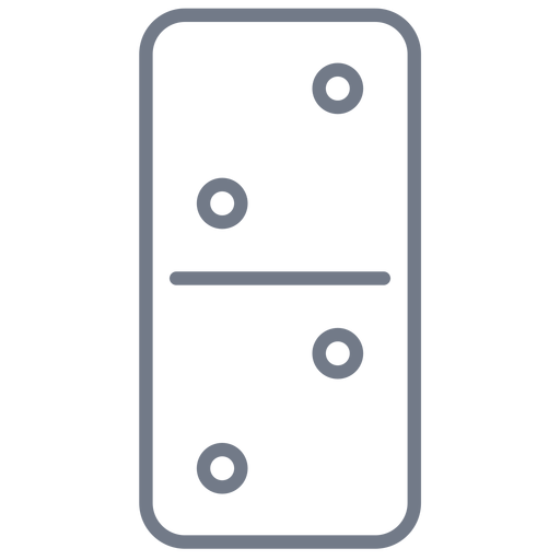 Domino dados de dos tiempos Diseño PNG