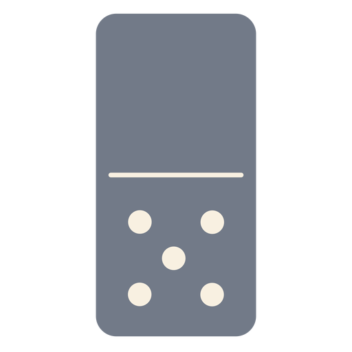 Domino fünf Würfel Silhouette PNG-Design