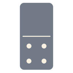 Domino four dice silhouette PNG Design