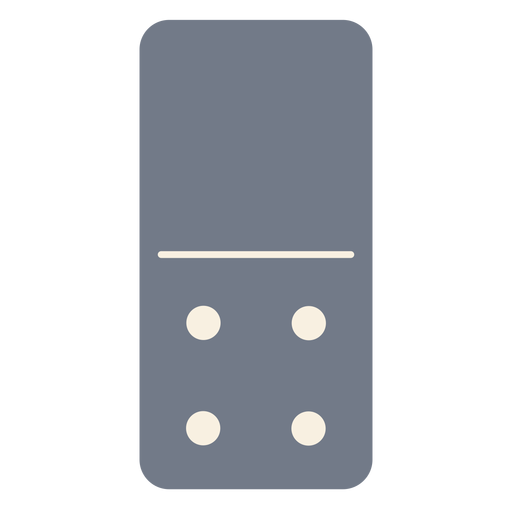 Domino four dice silhouette PNG Design