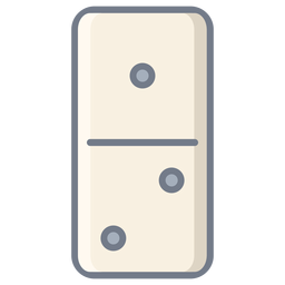 Domino um dois dados bem planos Desenho PNG
