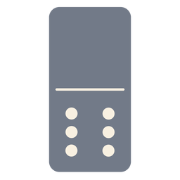 Domino seis dados silueta Diseño PNG