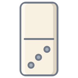 Domino three dice flat PNG Design