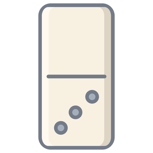 Domino drei Würfel flach PNG-Design