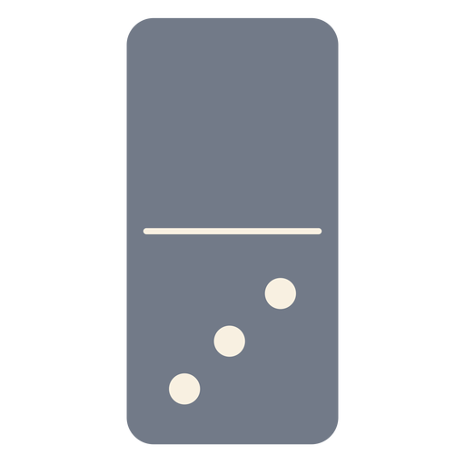 Domino drei Würfel Silhouette PNG-Design