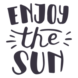 Download Enjoy The Sun Badge Sticker Transparent Png Svg Vector File