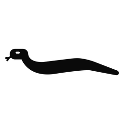F v Schlangengabel Zunge detaillierte Silhouette PNG-Design