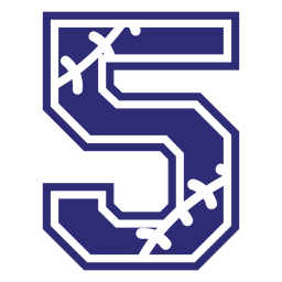 Silhueta de cinco padrões Desenho PNG