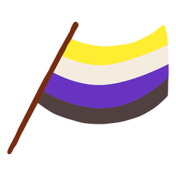 Pólo de bandeira plano Desenho PNG