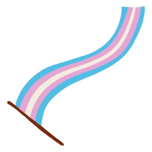 Fahnenstange Transgender flach PNG-Design