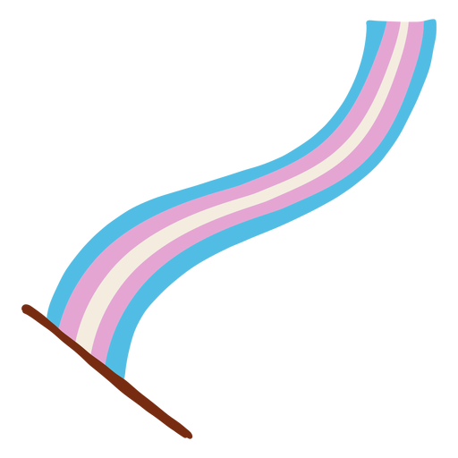 Flag pole transgender flat PNG Design