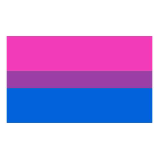 Banda bandera bisexual plana Diseño PNG