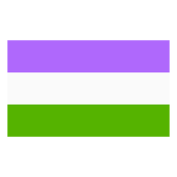 Sinalizar faixa genderqueer plana Desenho PNG