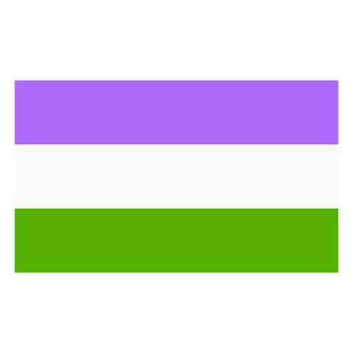 Flaggenstreifen Genderqueer flach PNG-Design