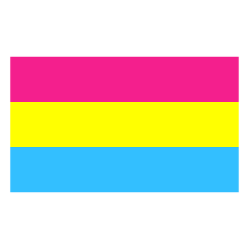 Flag stripe pansexual flat PNG Design