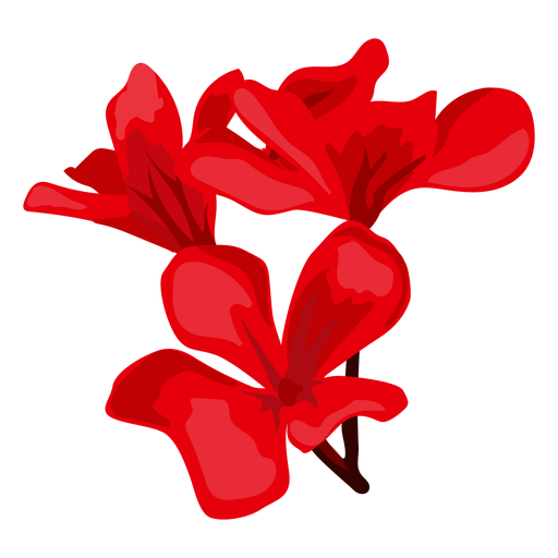 Blütenstiel Knospe Blütenblatt flach PNG-Design