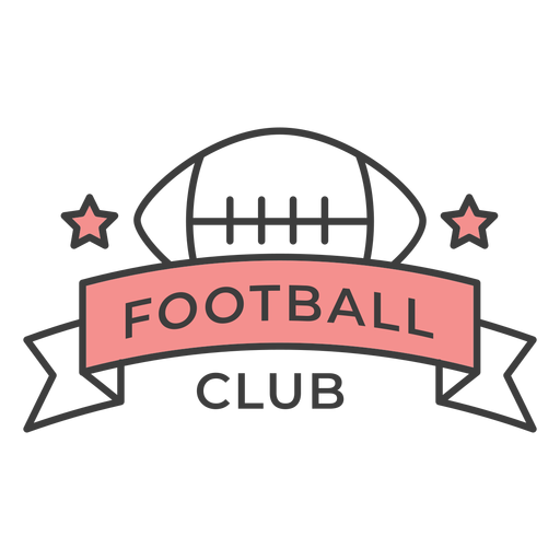 Etiqueta engomada coloreada estrella de la bola del club de fútbol