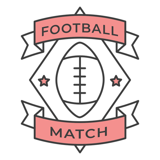 Adesivo de emblema colorido de estrela de bola de futebol Desenho PNG