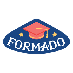 Formado star academic cap sticker PNG Design