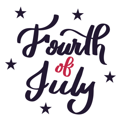 Fourth Of July Star Sticker Transparent Png And Svg Vector File