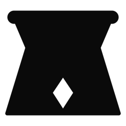 G jug stand detailed silhouette PNG Design