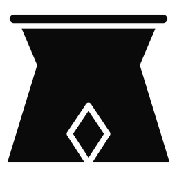 Soporte G silueta detallada de jarra Diseño PNG