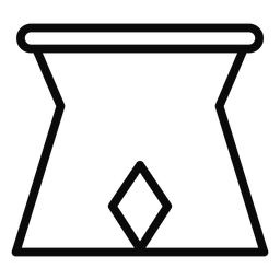 G stand jug stroke PNG Design