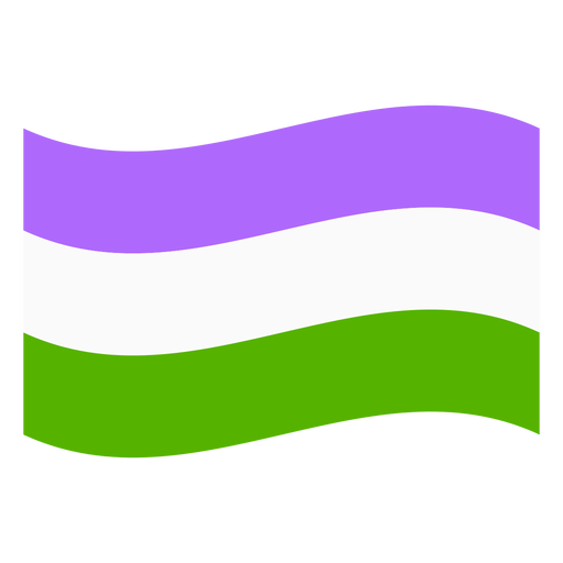 Faixa de bandeira Genderqueer plana Desenho PNG