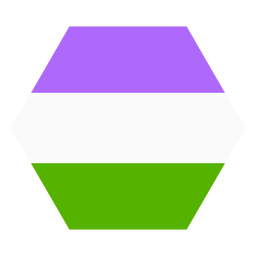 Plano de rayas hexagonales de género queer Diseño PNG Transparent PNG