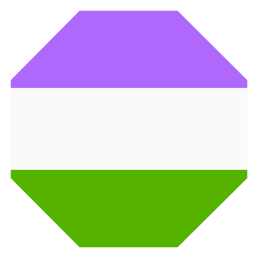 Genderqueer octagon stripe flat - Transparent PNG & SVG ...