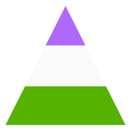 Plano de rayas triangulares de genderqueer Diseño PNG Transparent PNG