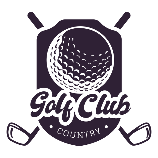 Golf Club Country Ball Club Abzeichen Aufkleber PNG-Design