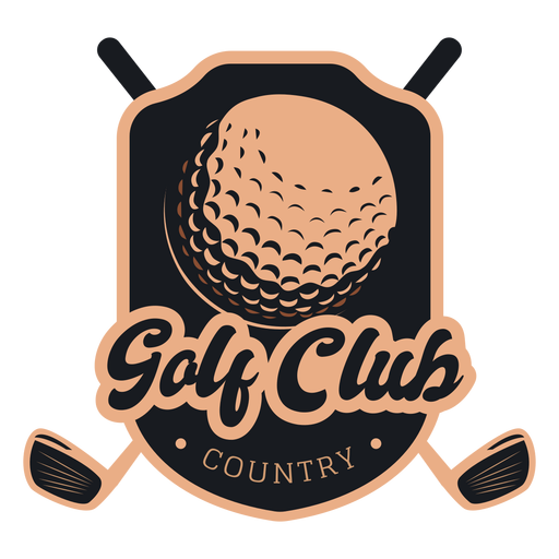 Club de golf club de pelota campestre logo Diseño PNG