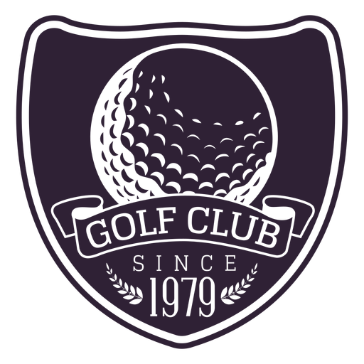 Golf club since 1979 ball branch badge sticker PNG Design
