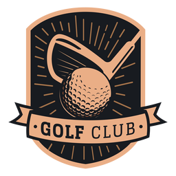Logotipo de club de pelota de golf Diseño PNG