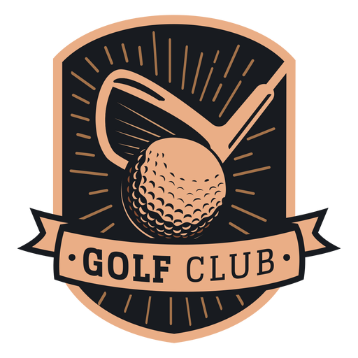 Logotipo de club de pelota de golf Diseño PNG