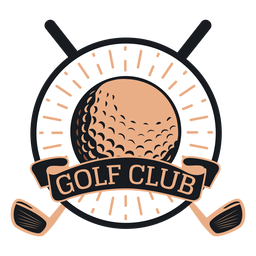 Club de golf club pelota logo Diseño PNG