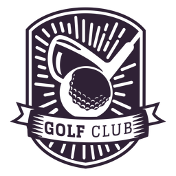 Golf club club ball pennant badge sticker