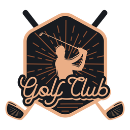 Golf Club Club Spieler Logo PNG-Design