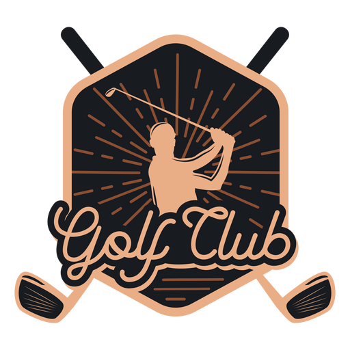Golf club club player logo PNG Design