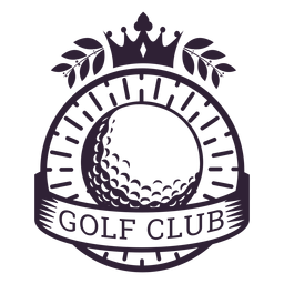 Insignia de rama de pelota de club de golf Diseño PNG