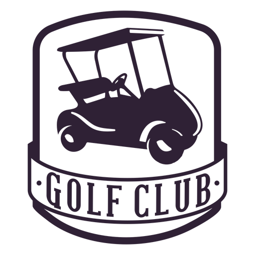 Golf Club Golfwagen Rad Abzeichen Aufkleber PNG-Design