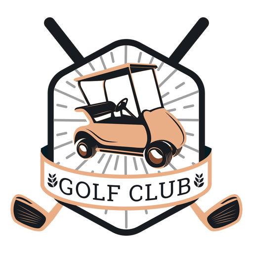 Clube de golfe clube de golfe roda volante clube ramo logotipo