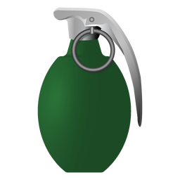 Grenade tab ring illustration PNG Design